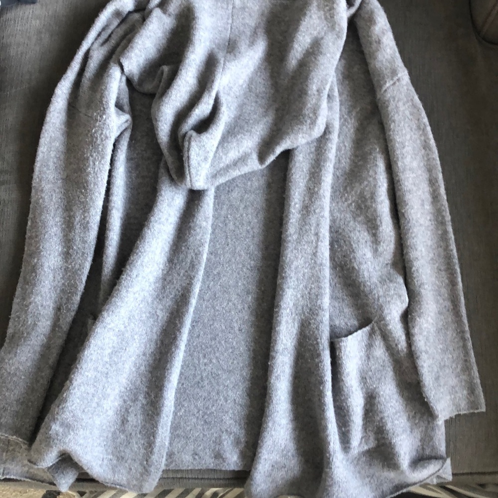 Brass Plum long sleeved Cardigan with a hood NEW